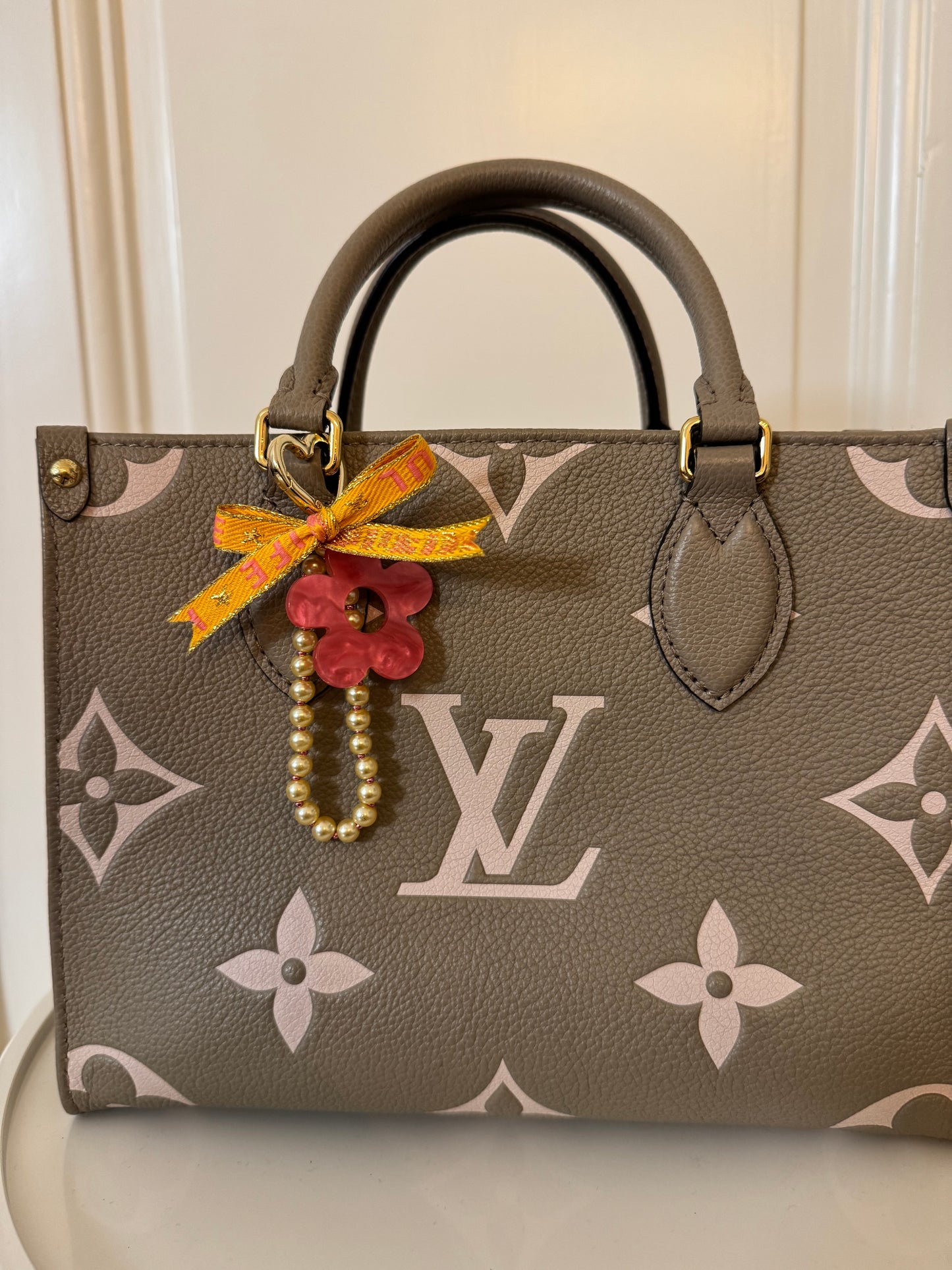 Taschenanhänger Pfirsich