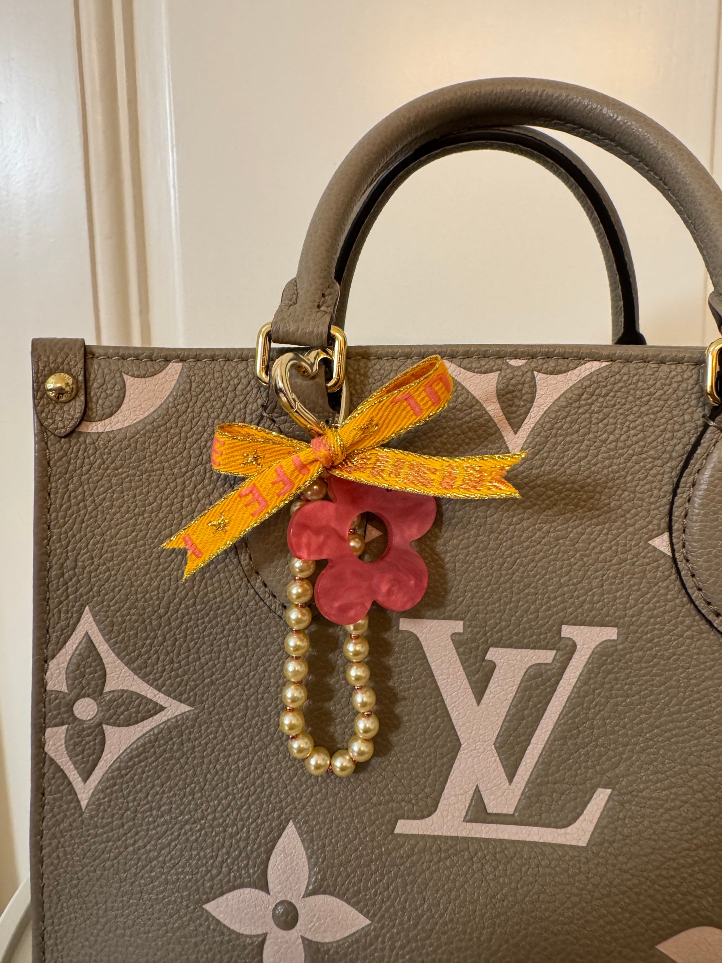 Taschenanhänger Pfirsich