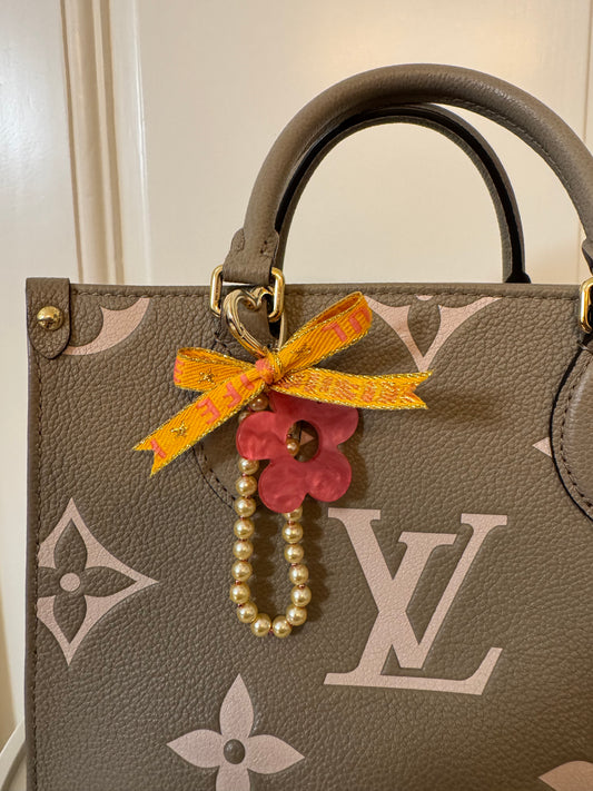 Taschenanhänger Pfirsich