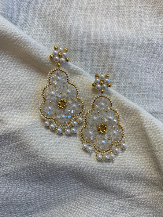 Blümchen Ohrringe Margerite