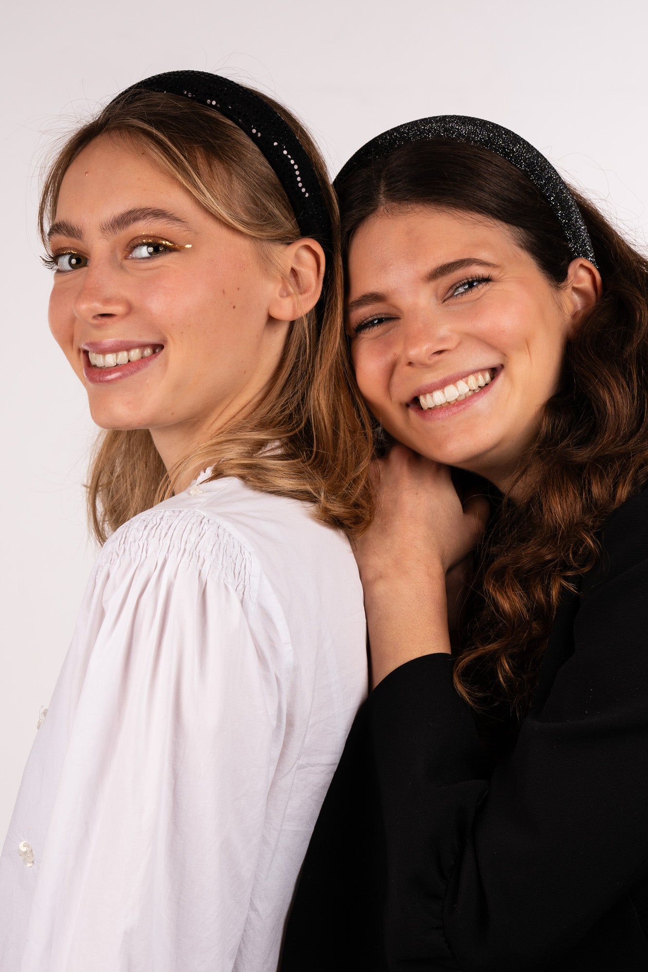 Schwarz Glitzer Haarreifen