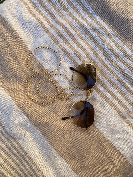 Brillenkette Vanille