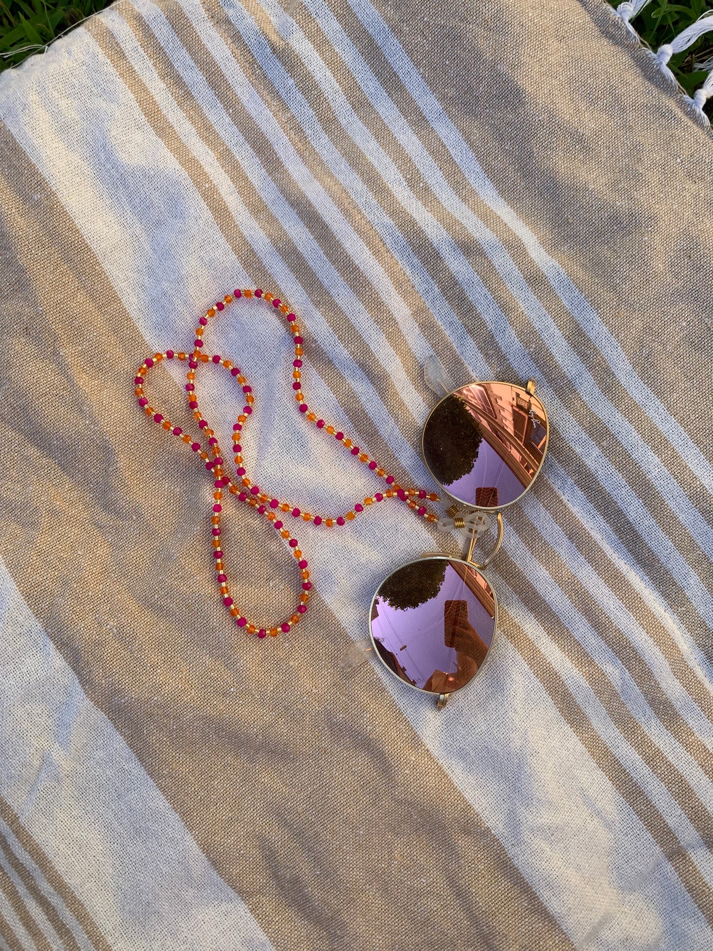 Brillenkette Orange&Strawberry