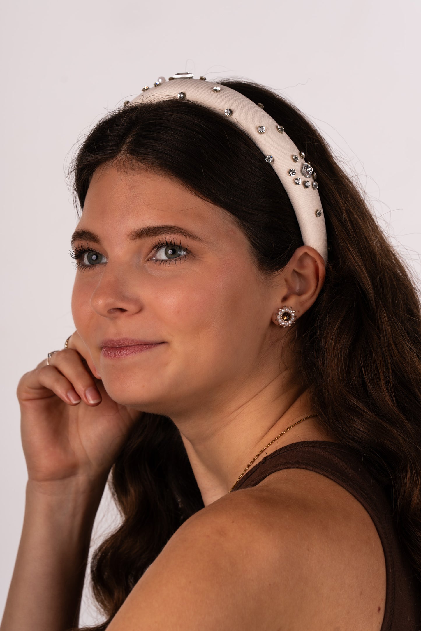 Transparenter Glitzer Haarreifen