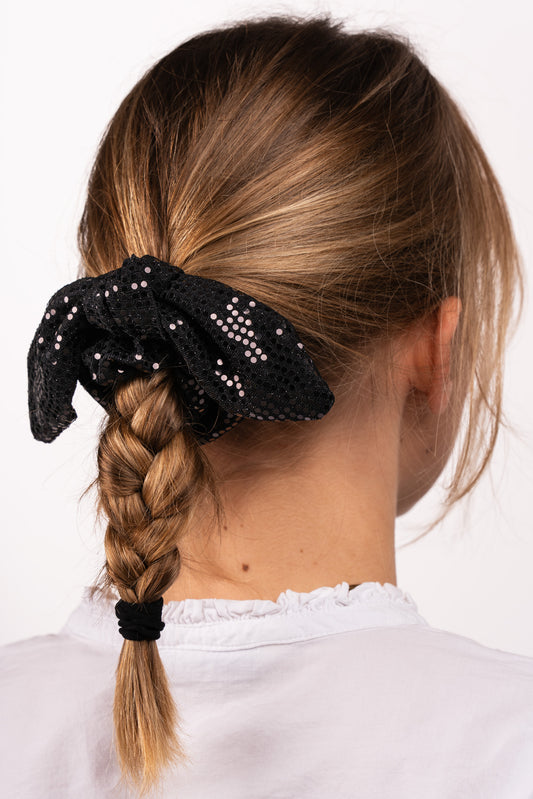 Schwarz Glitzer Schleife