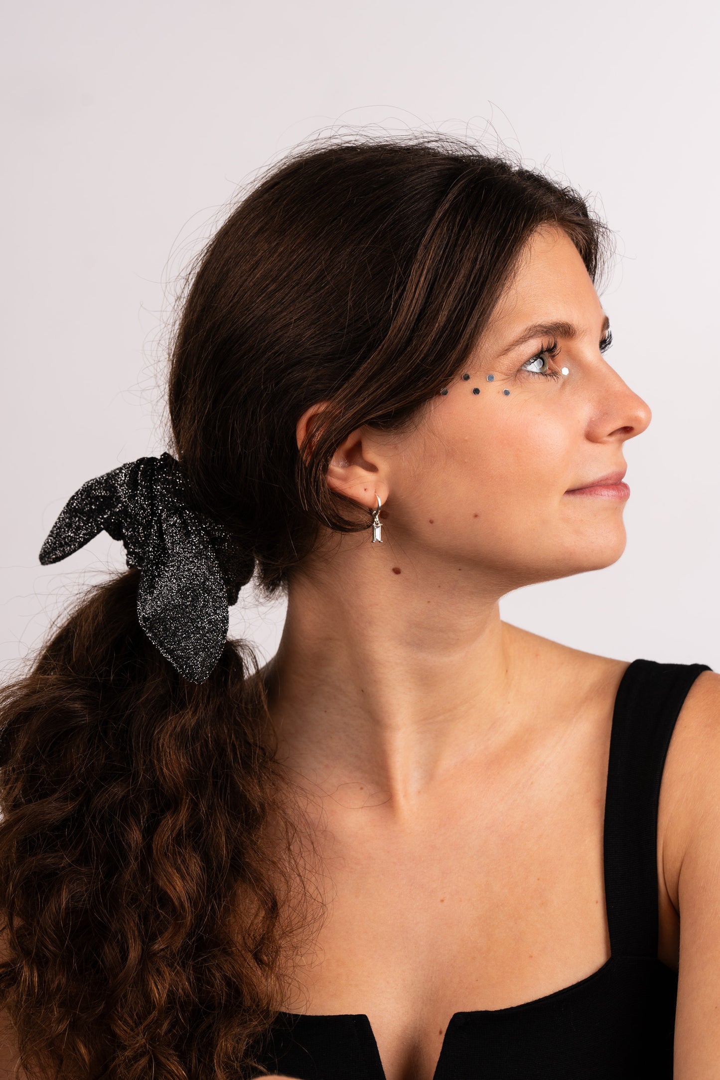 Silber Glitzer Schleife