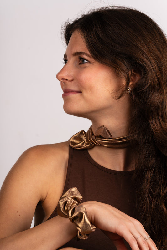 Gold Scrunchie